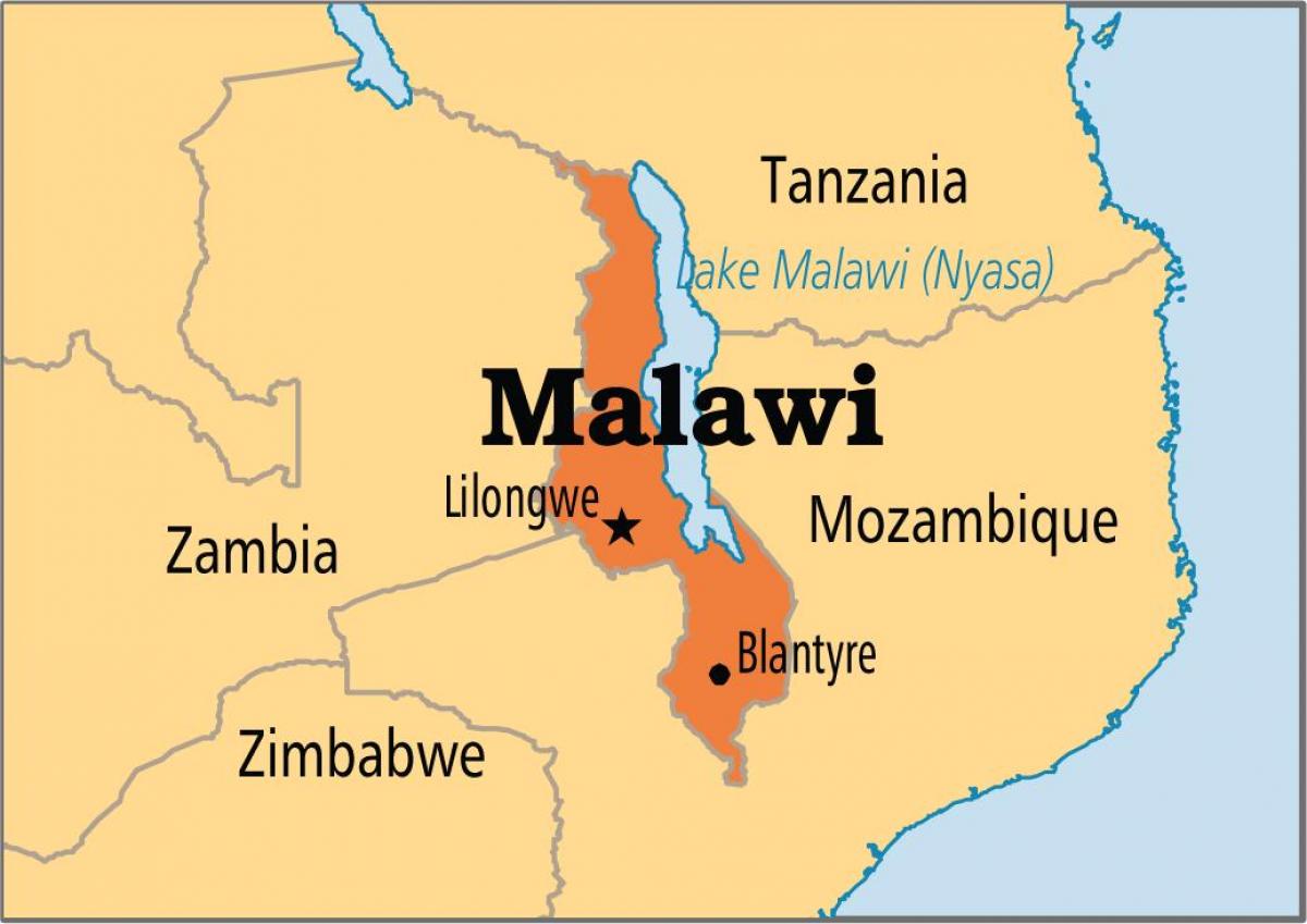 kaart van lilongwe Malawi