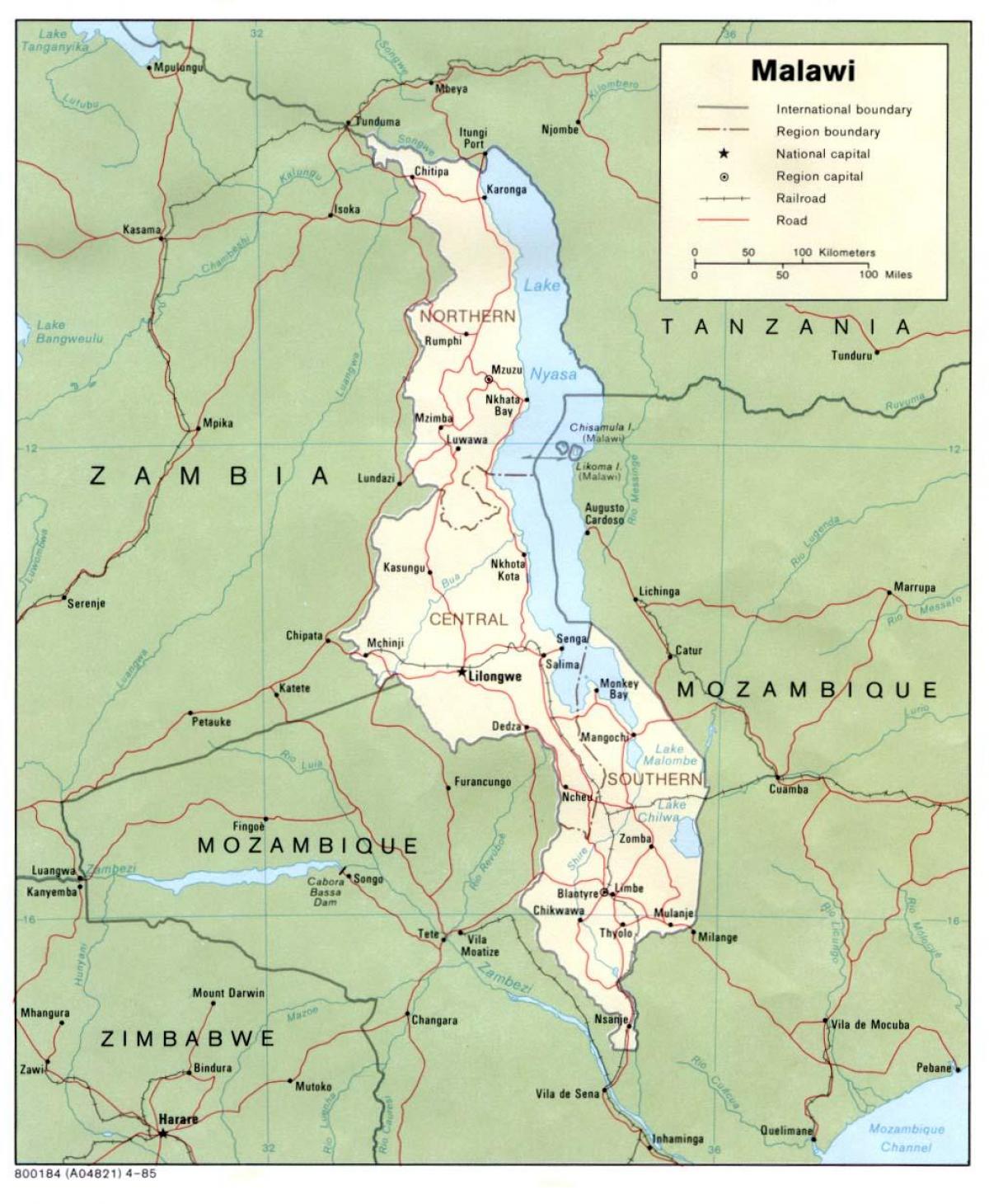 straat kaart van blantyre Malawi